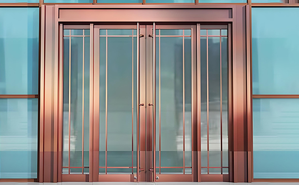 正宁玻璃地弹门